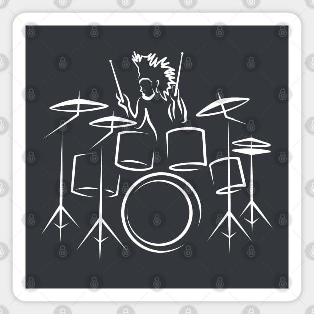 Drummer Magnet by dkdesigns27